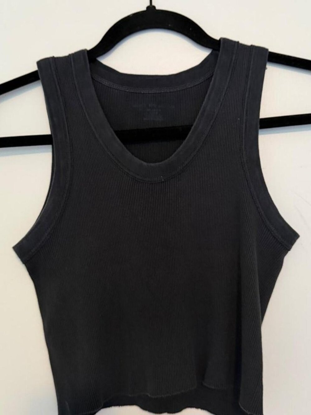 Brandy Melville black ribbed tank top